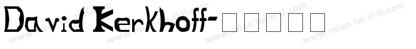 David Kerkhoff字体转换